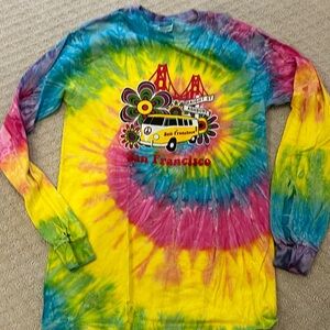 San Francisco long sleeve tie dye tee